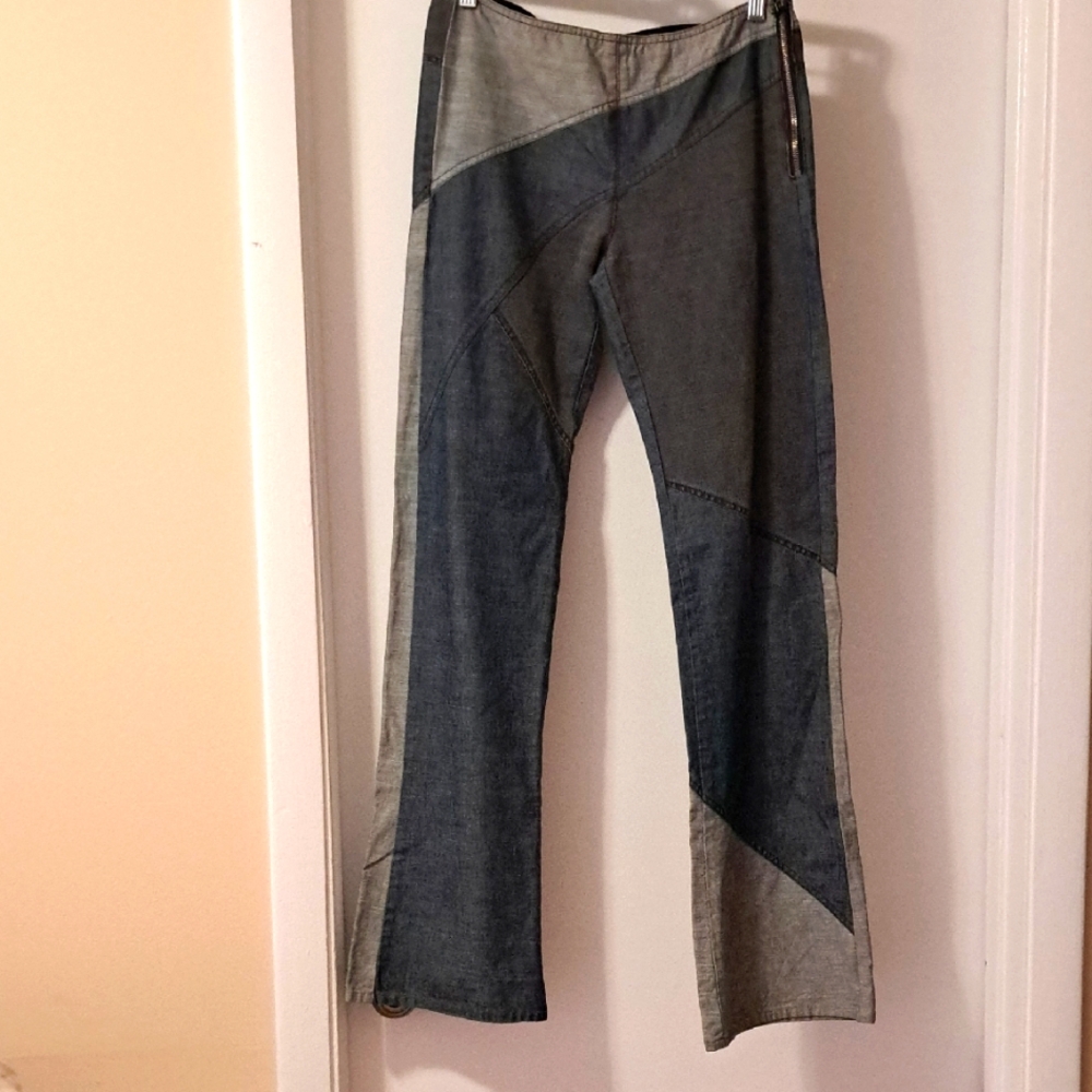 Joseph Denim Patchwork Flare Jeans